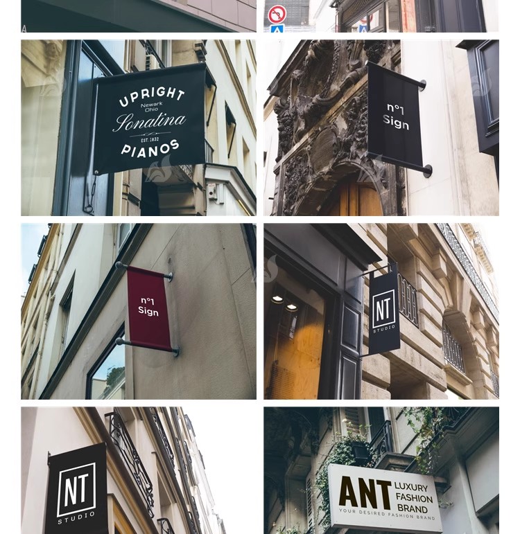 图片[25]-店面门店奶茶门头样机商铺主视觉店招VI贴图logo展示PSD设计素材-大怪兽分享