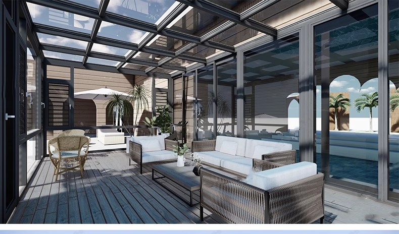 图片[38]-玻璃阳光房SU模型 现代家装别墅庭院封阳台露台屋顶设计草图大师-大怪兽分享