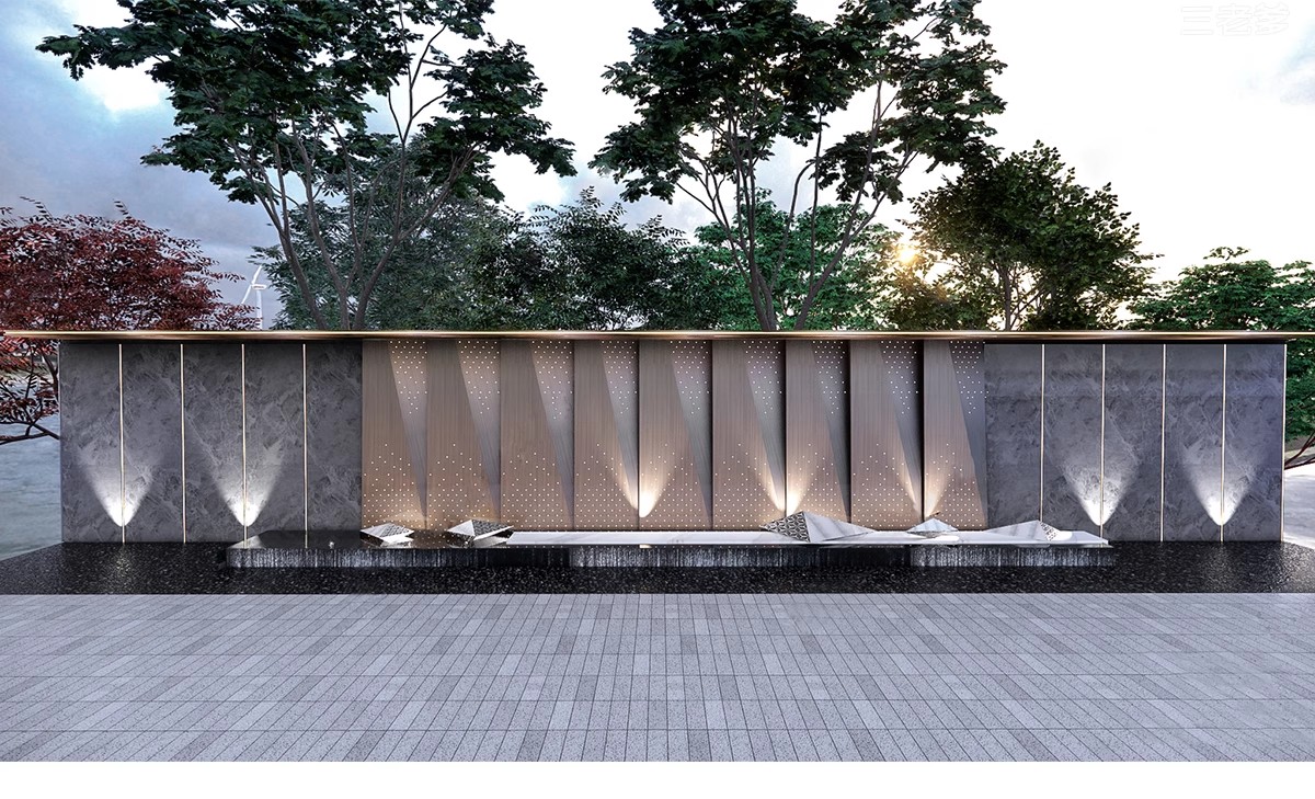 图片[40]-穿孔板冲孔锈板穿洞铝板异形建筑表皮镂空山形渐变纹理景墙su模型-大怪兽分享