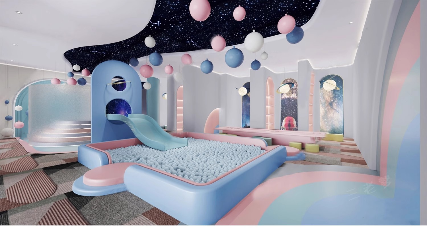 图片[39]-草图大师商场室内儿童乐园游乐场淘气堡设施城堡海洋球设备SU模型-大怪兽分享