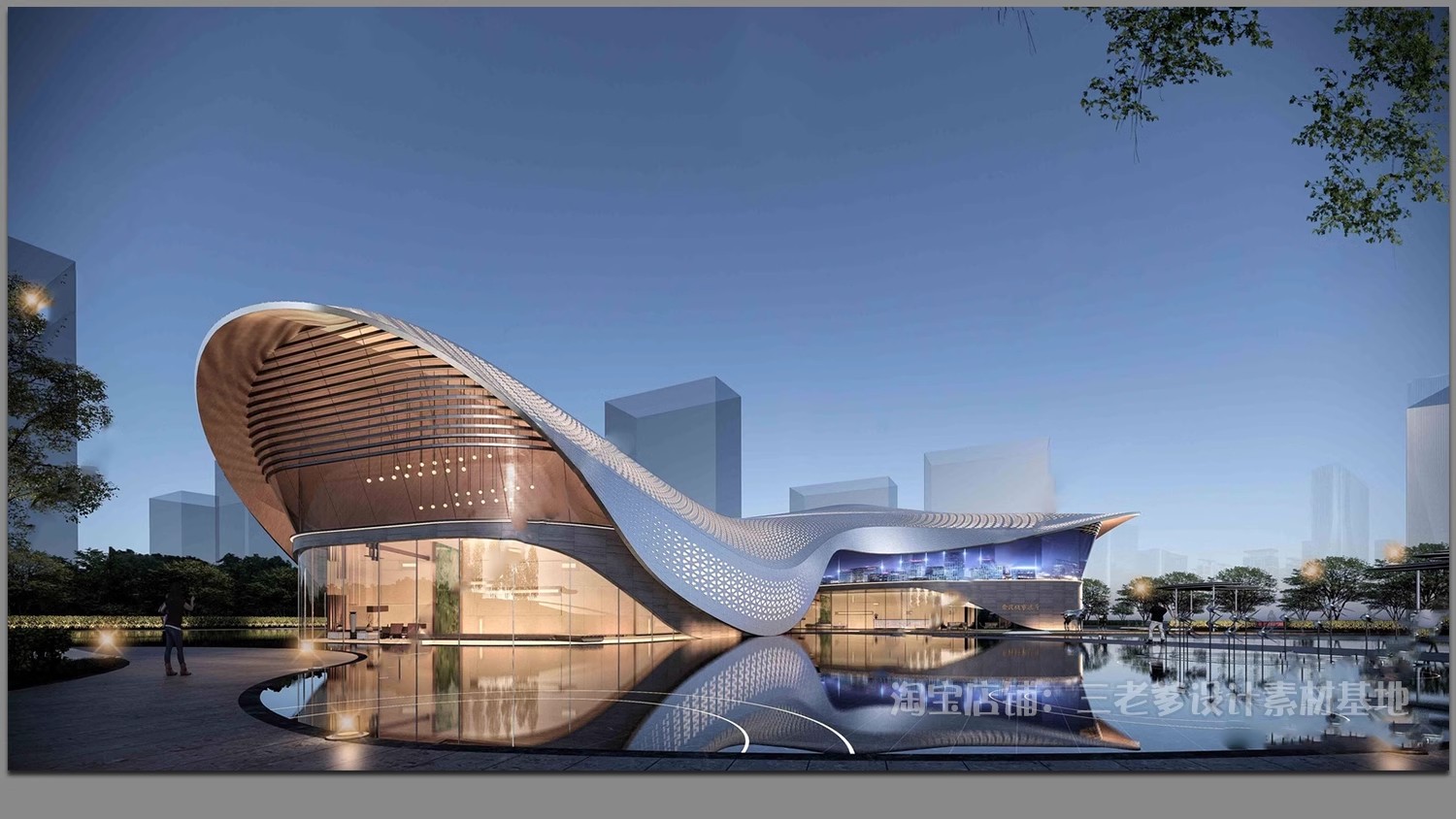 图片[41]-异形圆形建筑SU模型曲线展览馆美术馆艺术文化场馆科技馆草图大师-大怪兽分享