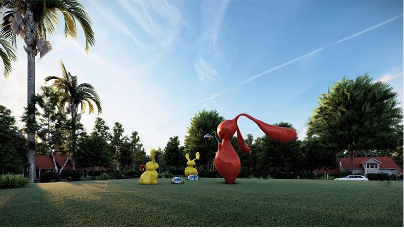 图片[41]-商业街卡通动物雕塑su模型商业广场公园景观小品熊猫麋鹿草图大师-大怪兽分享