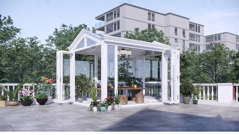 图片[39]-玻璃阳光房SU模型 现代家装别墅庭院封阳台露台屋顶设计草图大师-大怪兽分享