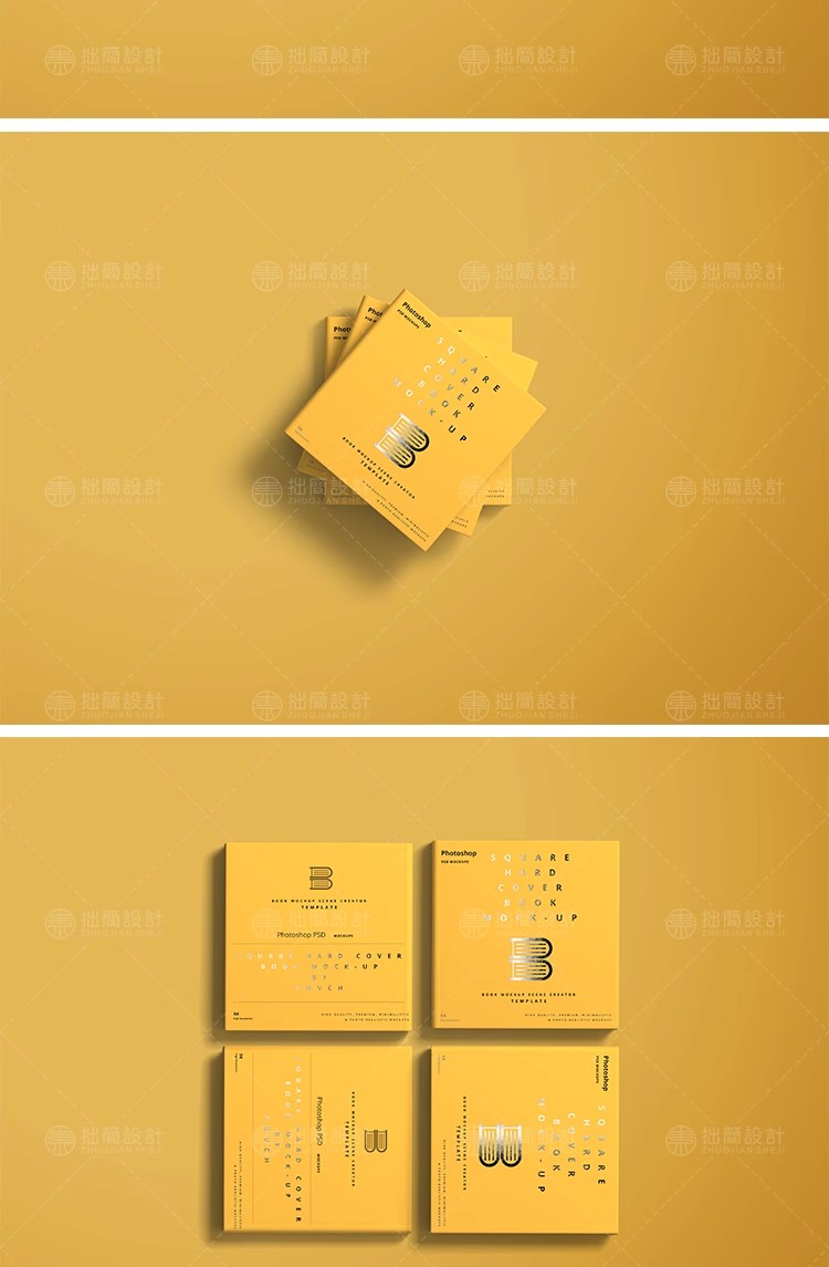 图片[25]-55款精装书籍杂志画册封面效果展示智能贴图样机PSD设计素材模板-大怪兽分享