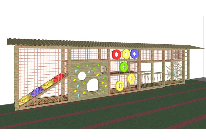 图片[22]-儿童游乐场地拓展攀岩墙攀爬网架SU模型滑轮器械拓展设施草图大师-大怪兽分享