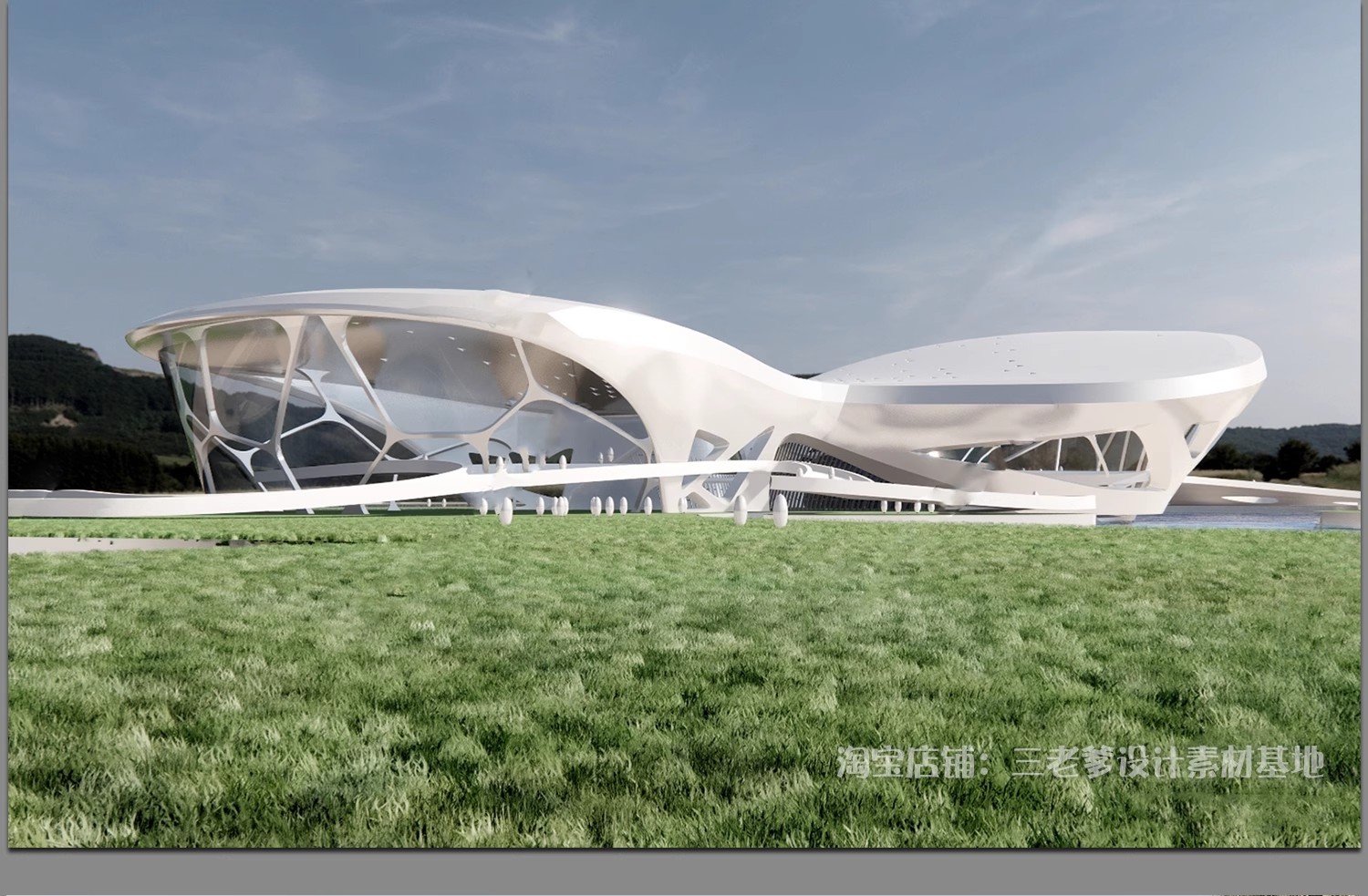 图片[44]-异形圆形建筑SU模型曲线展览馆美术馆艺术文化场馆科技馆草图大师-大怪兽分享