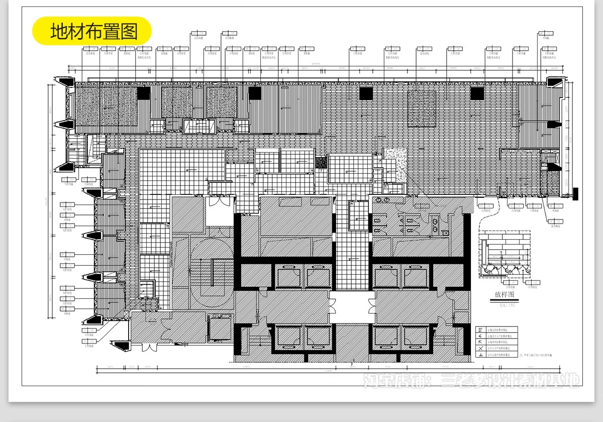 图片[23]-火锅店CAD施工图 复古工业风室内装修设计效果图中式餐饮门面图库-大怪兽分享