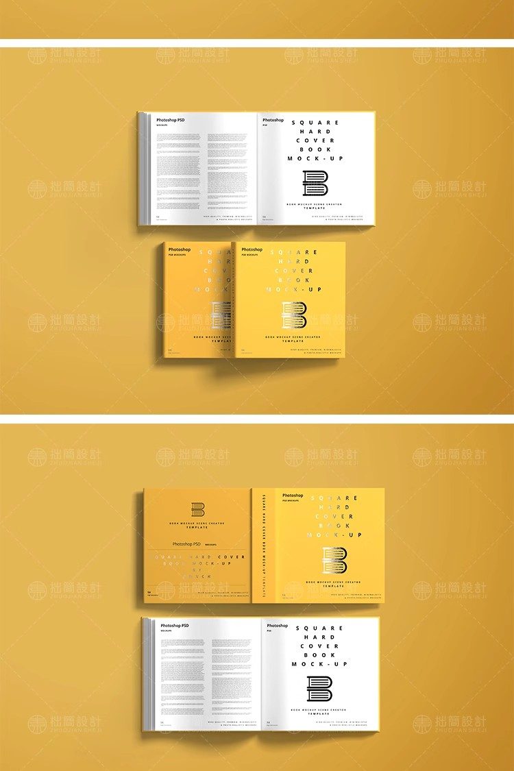 图片[26]-55款精装书籍杂志画册封面效果展示智能贴图样机PSD设计素材模板-大怪兽分享