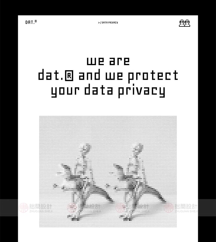图片[6]-17款极简趣味马赛克像素表情笑脸图形插画海报PSD设计素材模板图-大怪兽分享
