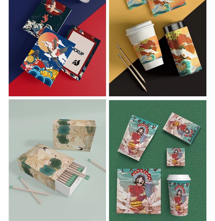 图片[35]-中式文创样机国风国风礼盒包装效果展示智能PSD贴图设计模板素材-大怪兽分享