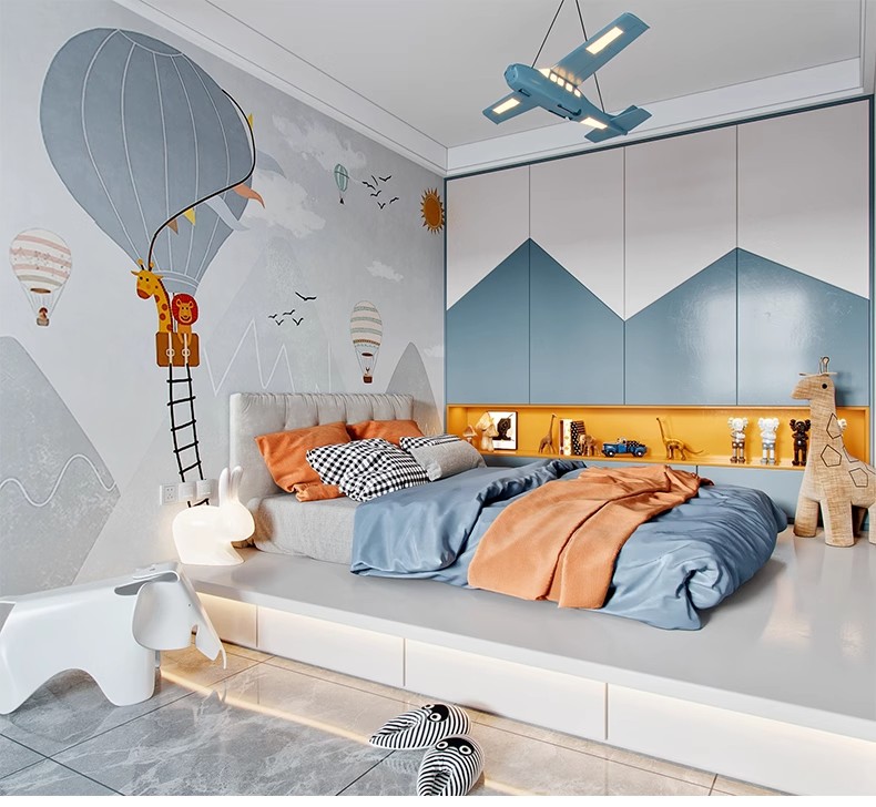 图片[37]-儿童房装修设计效果图婴儿房青少年小男女孩卧室家装布置家具素材-大怪兽分享
