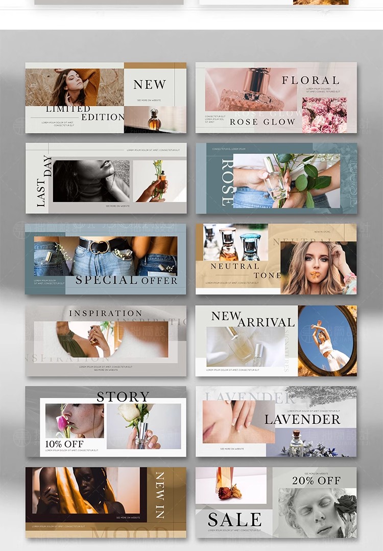 图片[8]-潮流时尚护肤化妆品朋友圈人物图文排版海报PSD版面设计素材模板-大怪兽分享