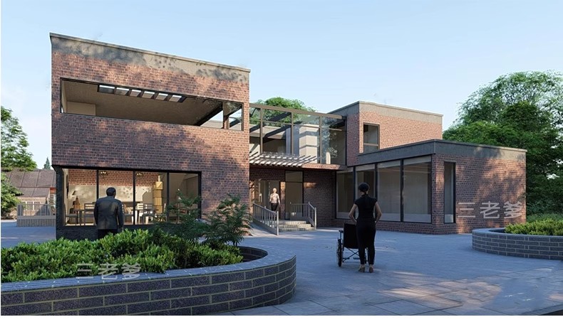 图片[32]-现代社区养老院建筑福利院疗养中心老年住宅公寓草图大师SU模型库-大怪兽分享