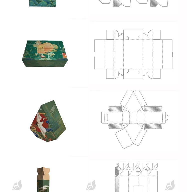 图片[17]-纸盒手提袋礼盒六角盒包装刀模ai展开图设计素材PSD贴图效果样机-大怪兽分享
