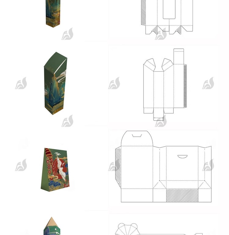 图片[18]-纸盒手提袋礼盒六角盒包装刀模ai展开图设计素材PSD贴图效果样机-大怪兽分享