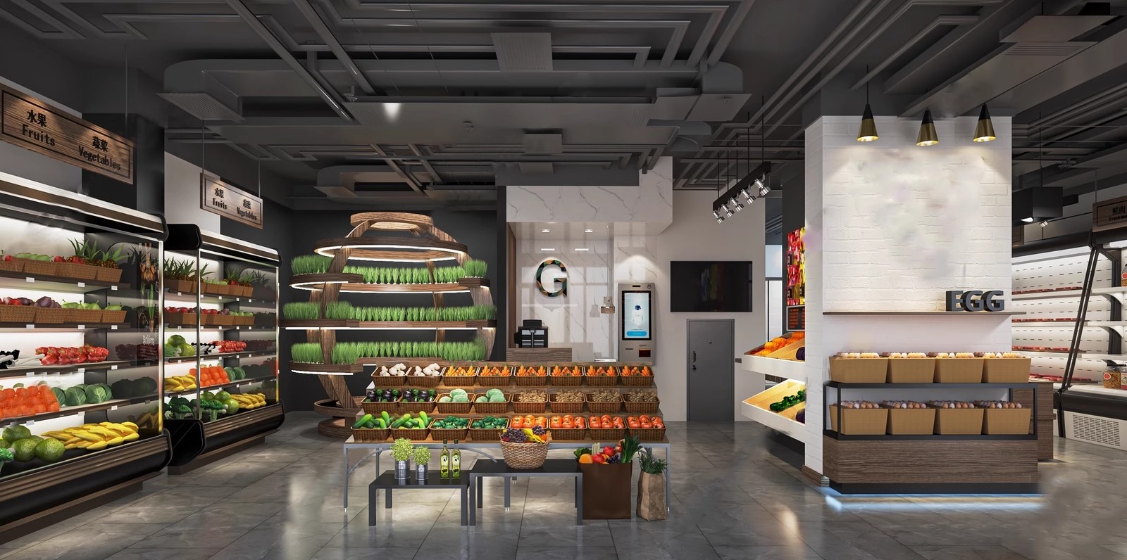 图片[37]-草图大师生鲜水果蔬菜超市CAD施工图便利店货架卖场SU模型素材库-大怪兽分享