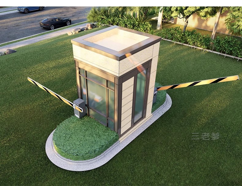 图片[32]-现代大门入口岗亭SU模型异形住宅小区学校厂区门楼门卫室草图大师-大怪兽分享