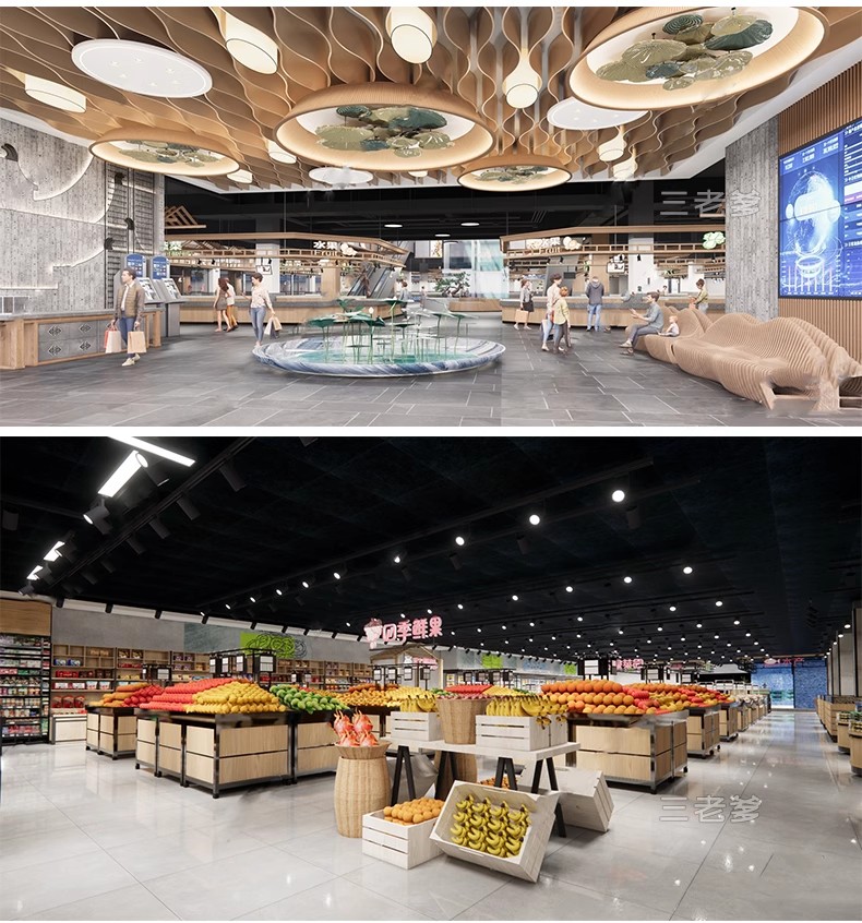 图片[45]-草图大师生鲜水果蔬菜超市CAD施工图便利店货架卖场SU模型素材库-大怪兽分享