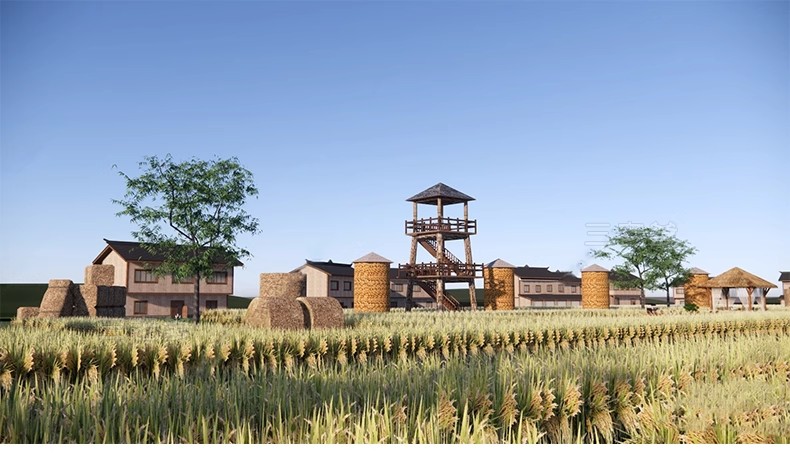 图片[42]-美丽乡村稻田农庄民宿餐厅咖啡厅景观田园公园野餐露营网红SU模型-大怪兽分享