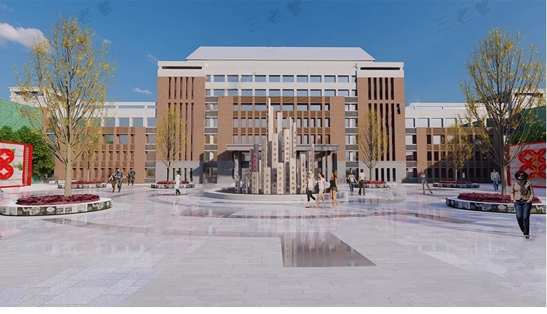 图片[42]-校园景观学校文化广场小学中学大学中庭绿地设计草图大师su模型库-大怪兽分享