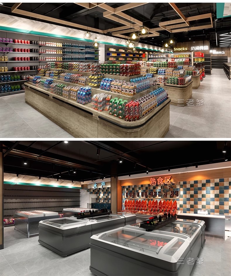 图片[49]-草图大师生鲜水果蔬菜超市CAD施工图便利店货架卖场SU模型素材库-大怪兽分享