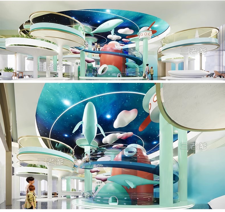 图片[42]-草图大师商场室内儿童乐园游乐场淘气堡设施城堡海洋球设备SU模型-大怪兽分享
