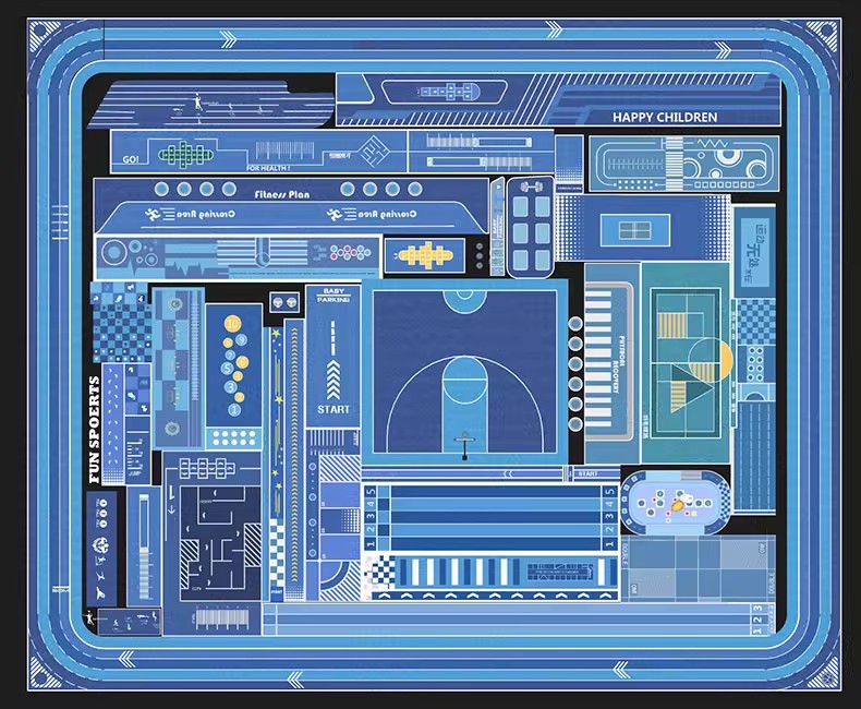 图片[45]-人行道步行道塑胶跑道su模型健身绿道骑行景观道路公园游草图大师-大怪兽分享