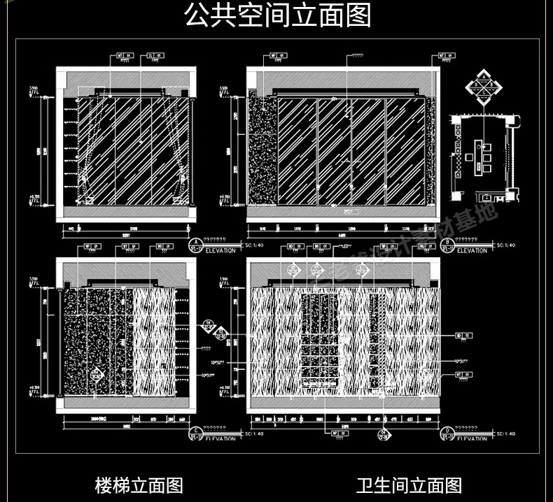 图片[44]-欧式美式别墅全套室内装修设计方案CAD施工图效果图平面立面图纸-大怪兽分享