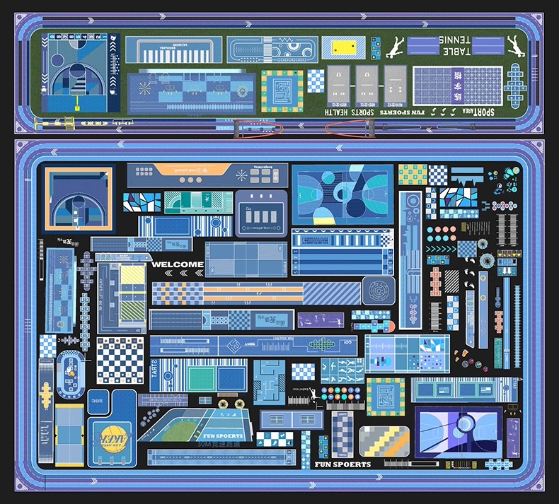 图片[48]-人行道步行道塑胶跑道su模型健身绿道骑行景观道路公园游草图大师-大怪兽分享