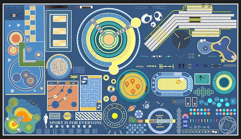 图片[50]-人行道步行道塑胶跑道su模型健身绿道骑行景观道路公园游草图大师-大怪兽分享