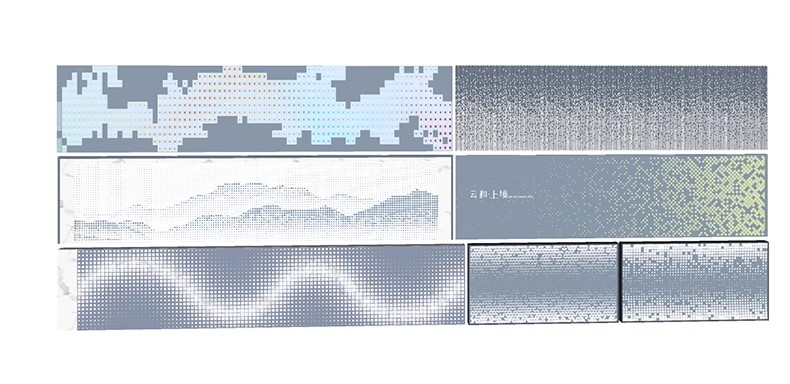 图片[48]-穿孔板冲孔锈板穿洞铝板异形建筑表皮镂空山形渐变纹理景墙su模型-大怪兽分享