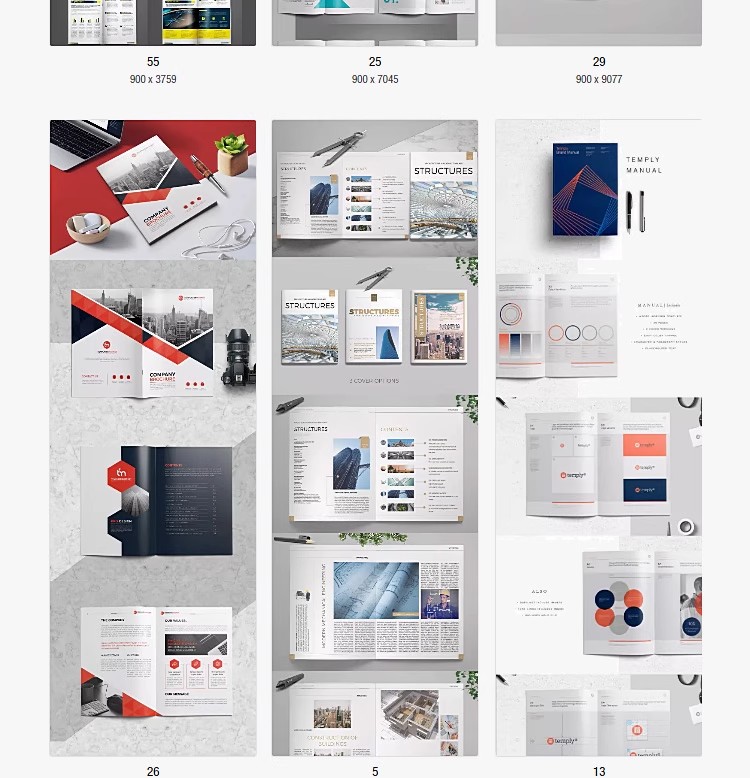 产品画册Indesign模板摄影画册排版j简约设计ID素材产品宣传-大怪兽分享