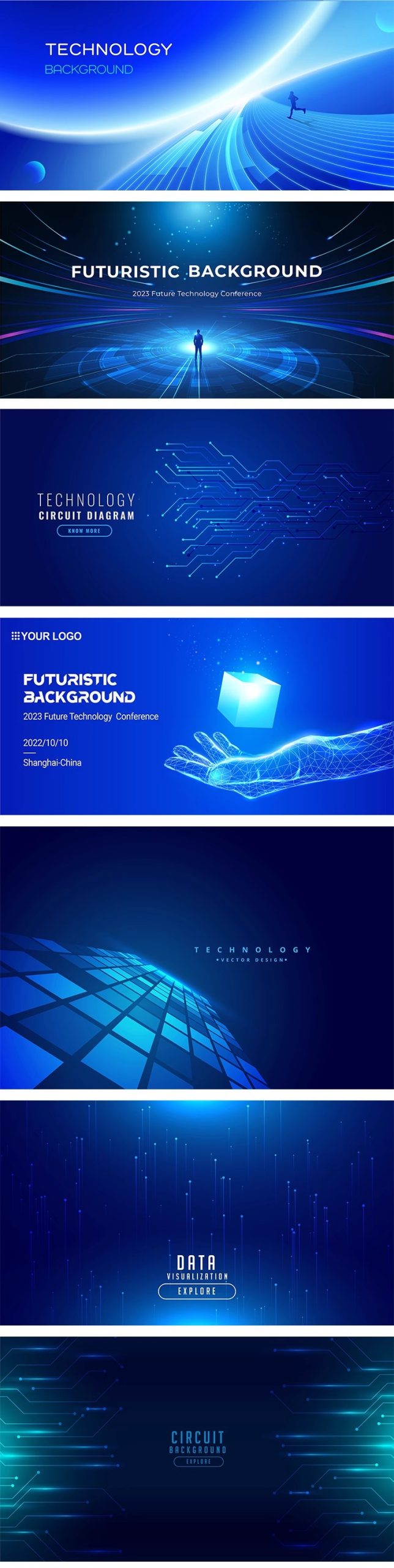 图片[3]-蓝色抽象线条粒子科技网络KV年会发布会活动背景板Ai矢量设计素材-大怪兽分享