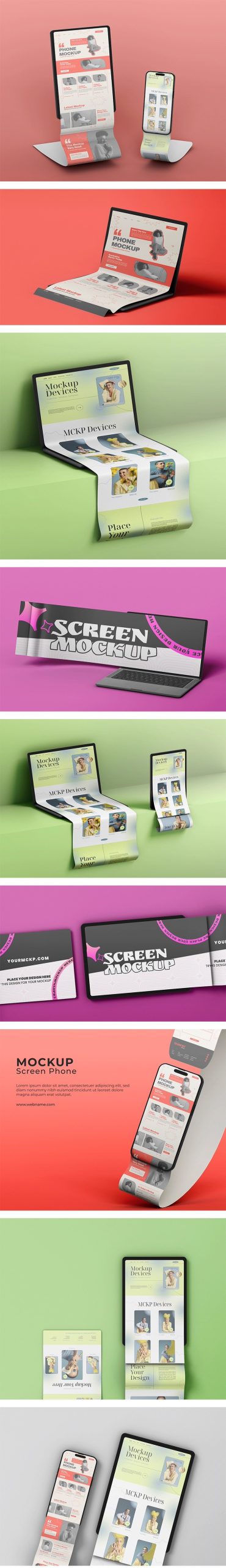 图片[3]-公众号滚动长图UI设计APP界面效果展示贴图样机PSD设计素材模板-大怪兽分享