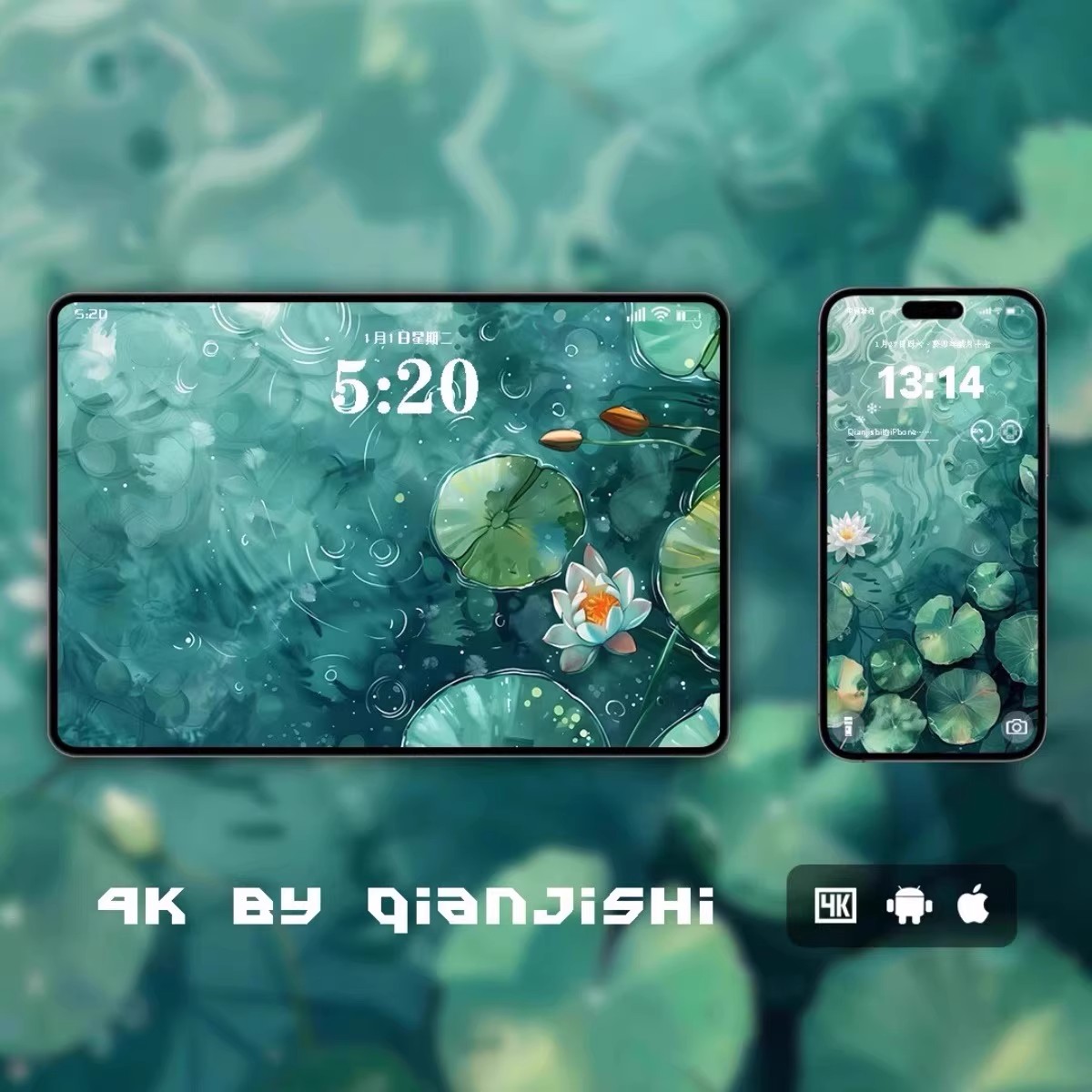 图片[4]-26P浓墨版绘4K超清无损壁纸 全画幅国风平板电脑全套折叠屏-大怪兽分享
