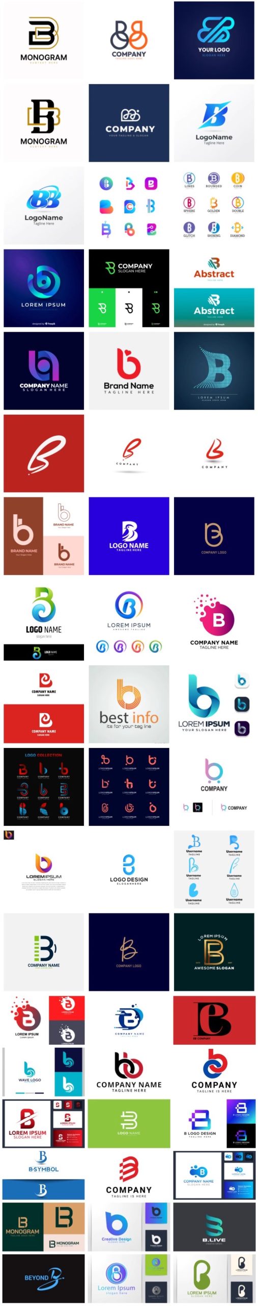 图片[4]-英文字母B标志LOGO标识商标徽标图标eps图案ai矢量图设计素材模板-大怪兽分享