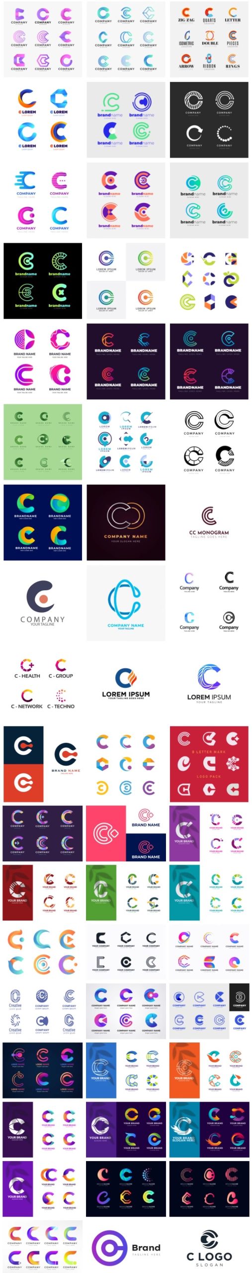 图片[4]-C字母C标志商标LOGO标识徽标图标图案Ai矢量图设计素材模板-大怪兽分享