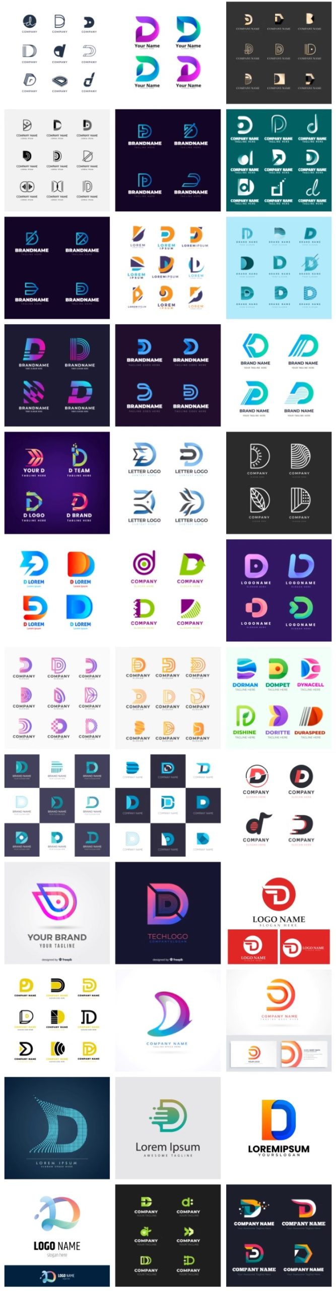 图片[4]-D字母D标志LOGO标识商标徽标图标图案ai矢量图设计素材EPS-大怪兽分享