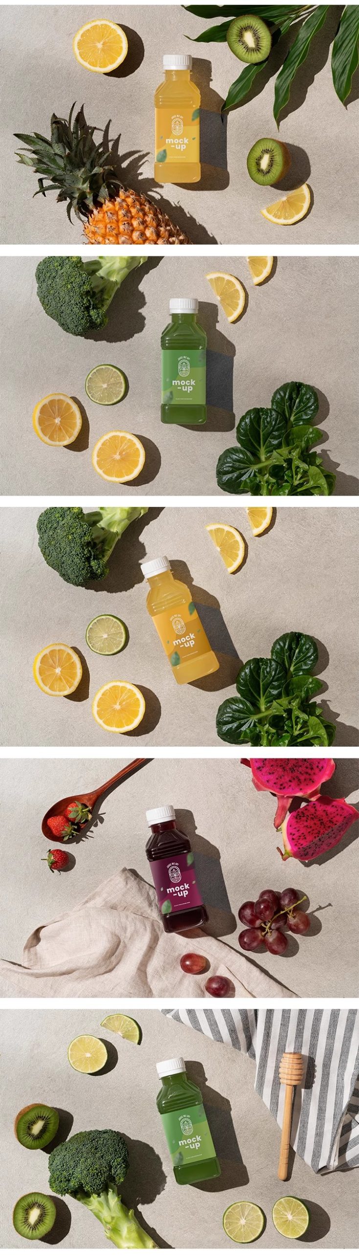 图片[4]-果汁饮品饮料瓶贴包装瓶子样机效果展示贴图样机PSD设计素材模板-大怪兽分享