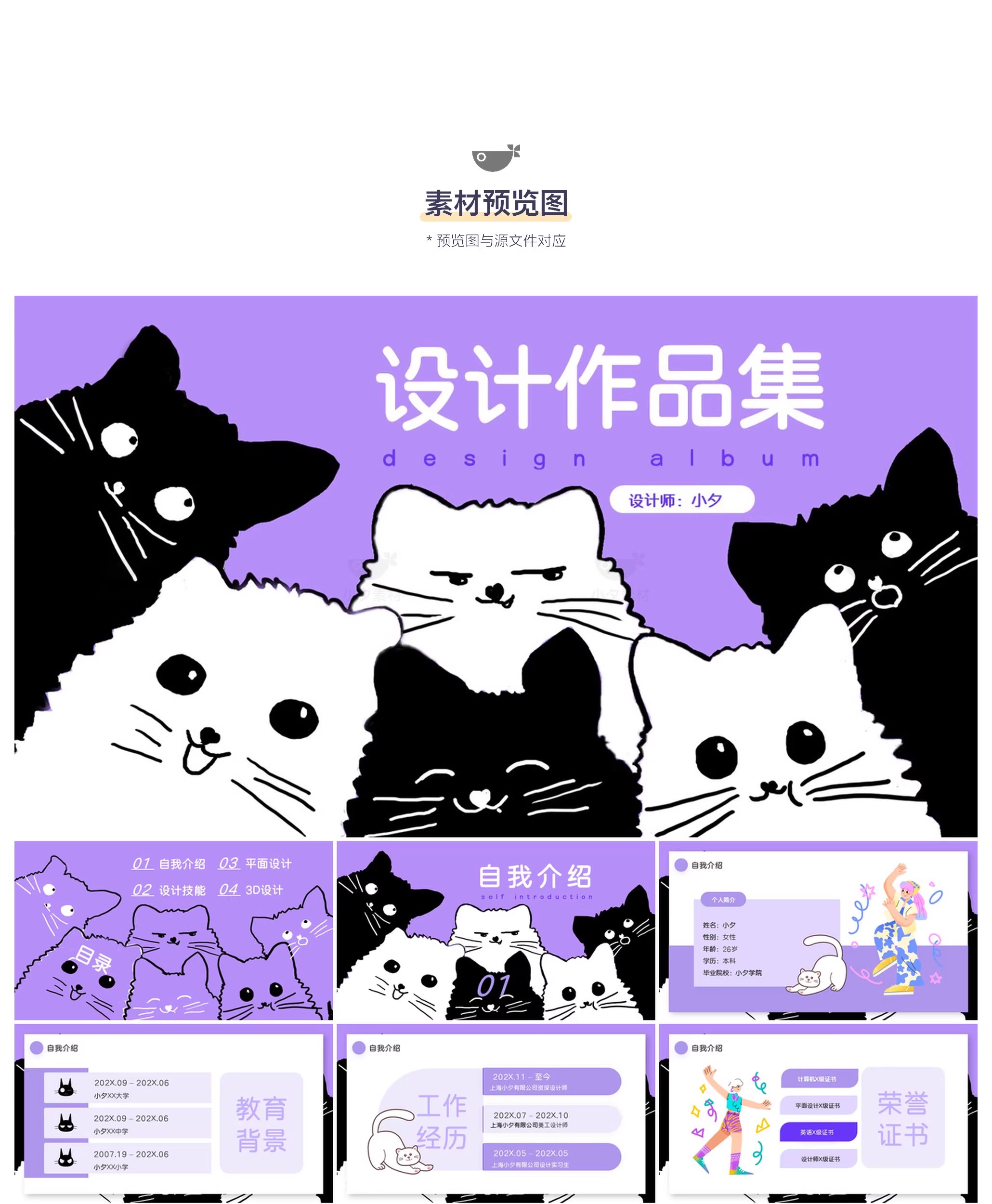 图片[3]-40套 个人设计摄影作品集展示艺术潮流PPTX幻灯片设计素材-大怪兽分享