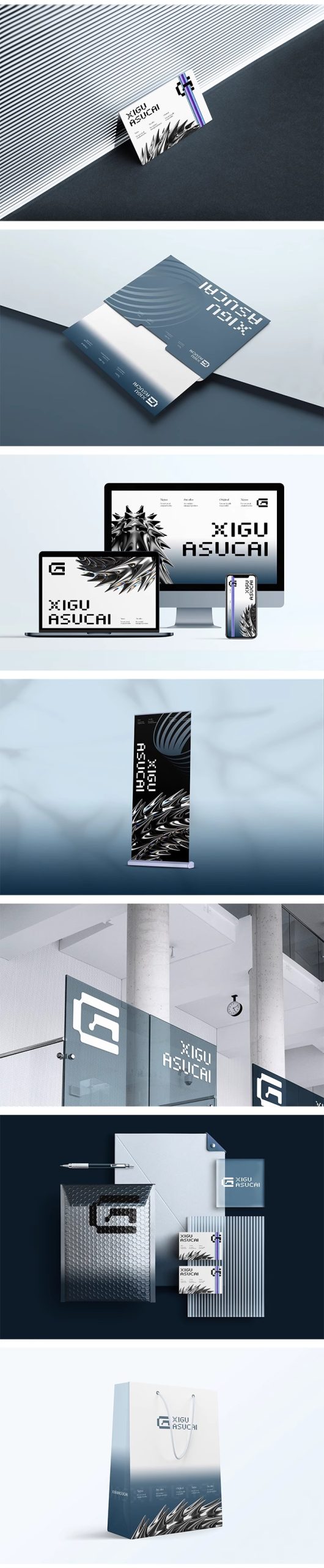 图片[4]-高级感酸性品牌VI周边提案LOGO展示毕业设计智能贴图样机PSD素材-大怪兽分享