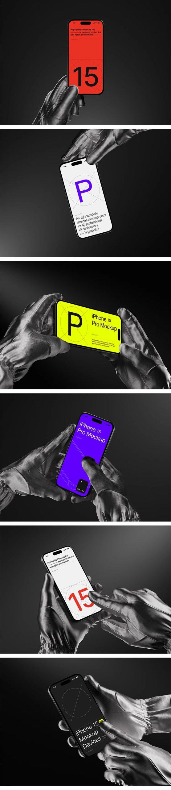 图片[4]-手持iPhone 15 Pro手机APP界面Ui设计作品效果展示贴图样机PS素材-大怪兽分享