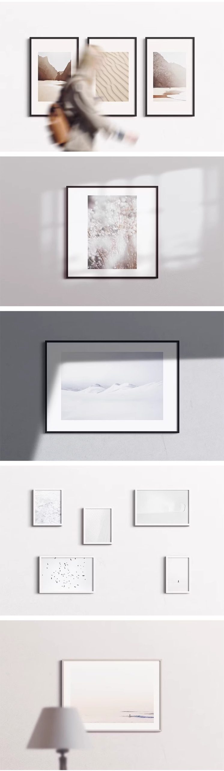图片[4]-室内挂画海报画芯装饰画壁画油画设计作品贴图PS相框样机素材模板-大怪兽分享