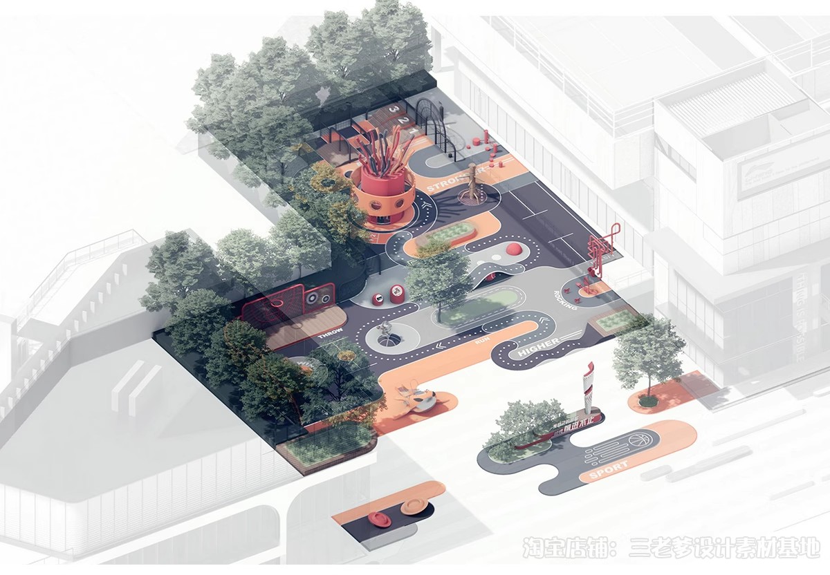 图片[4]-小清新分析图su模型园林景观建筑环艺城市规划草图大师竞赛风素材-大怪兽分享