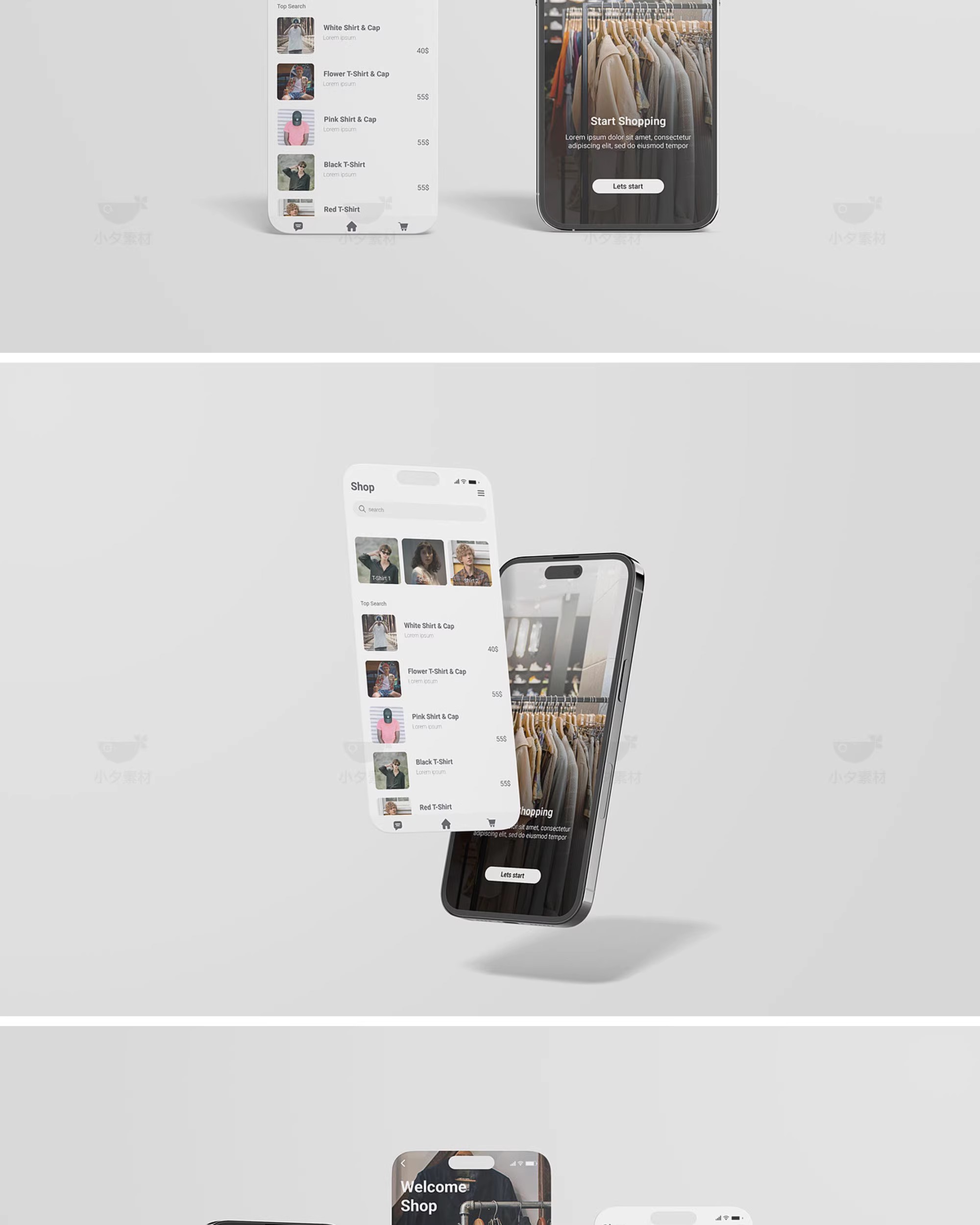 图片[4]-爱疯14平果手机UI界面app软件应用设计作品展示效果样机PSD素材-大怪兽分享