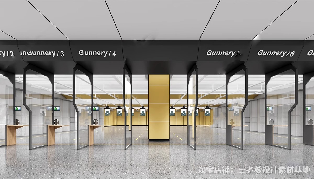 图片[4]-射箭馆射击场地打靶场su模型弓箭体验馆原始原木风俱乐部草图大师-大怪兽分享