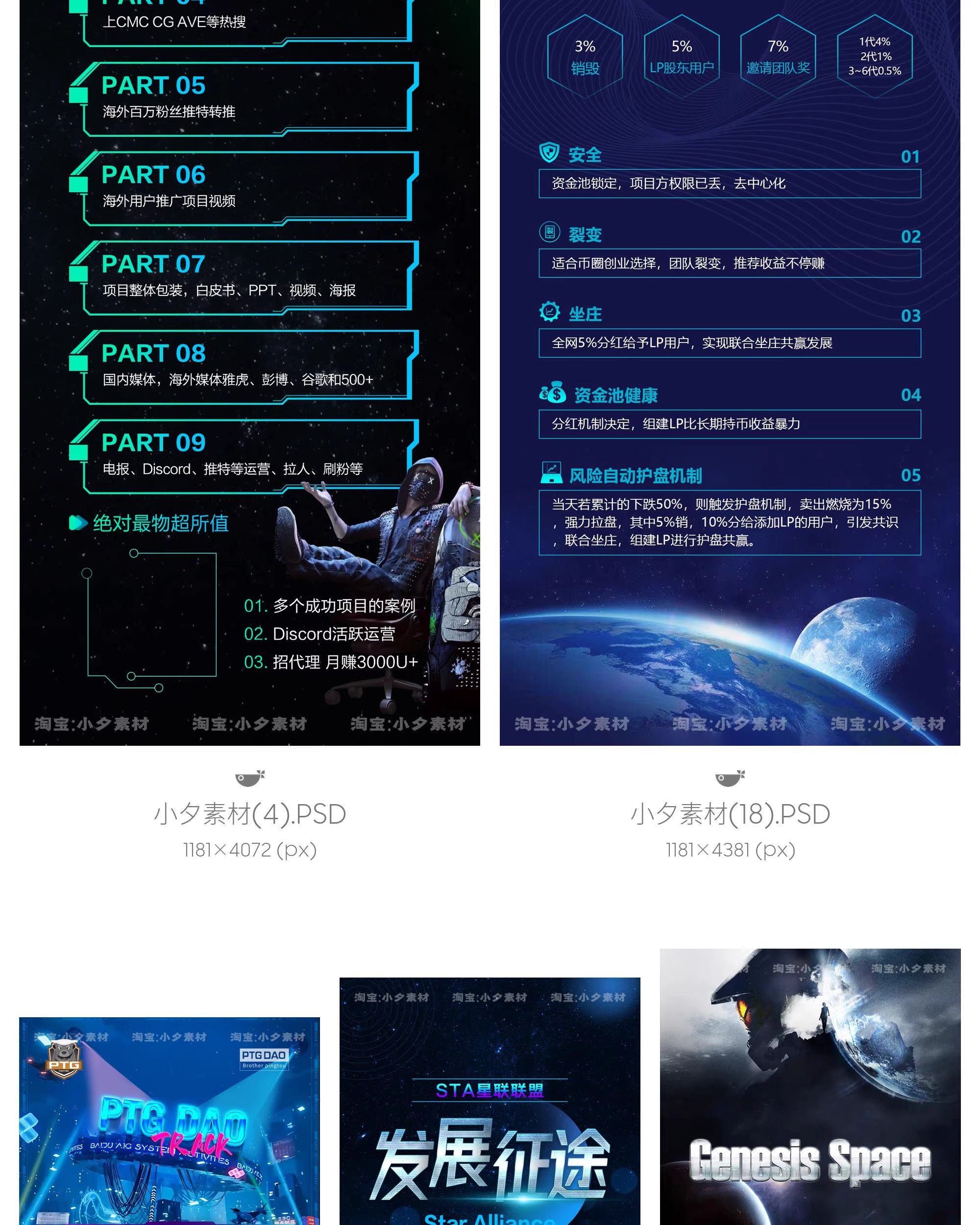 图片[4]-赛博朋克元宇宙互联网未来智能科技活动长图海报模板psd设计素材-大怪兽分享