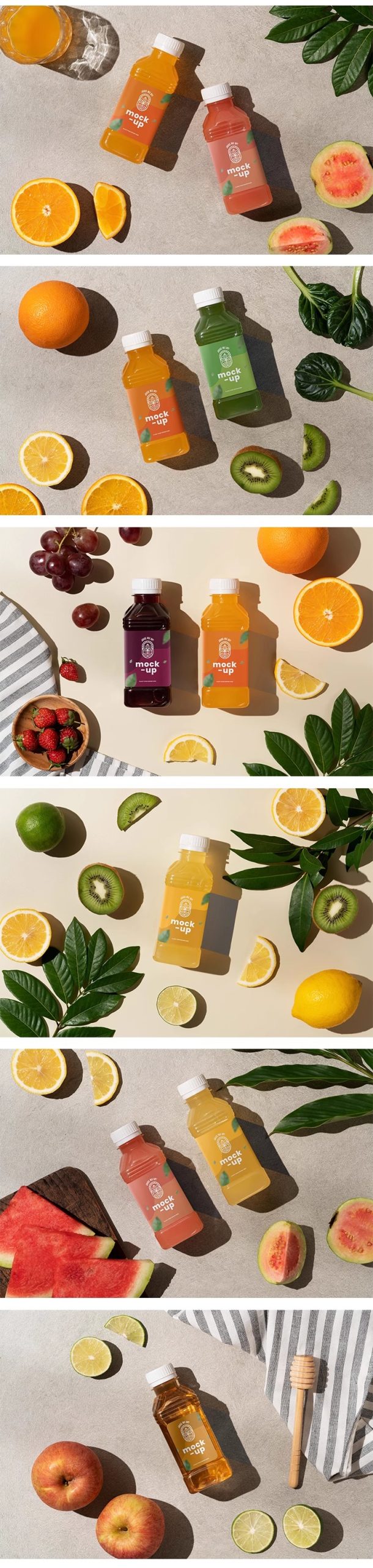 图片[5]-果汁饮品饮料瓶贴包装瓶子样机效果展示贴图样机PSD设计素材模板-大怪兽分享