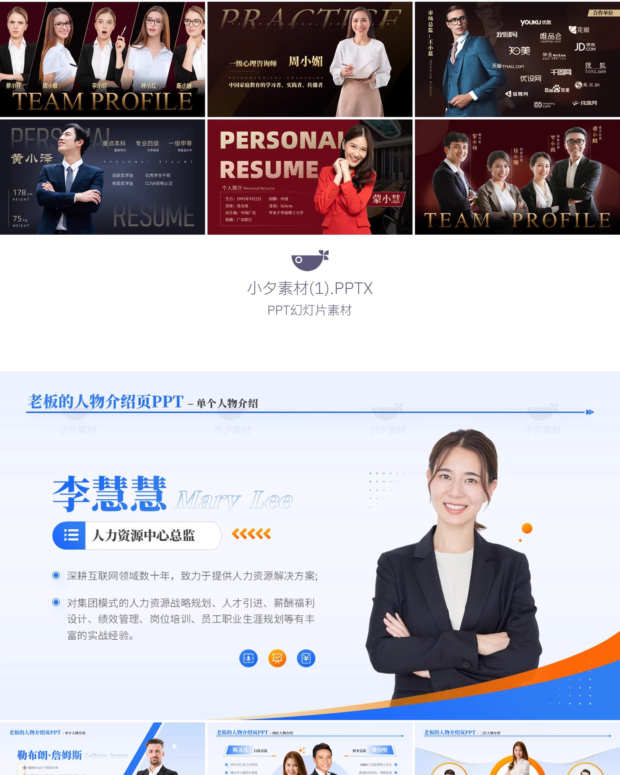 图片[4]-企业公司团队培训讲师教师人物介绍PPTX幻灯片设计素材-大怪兽分享