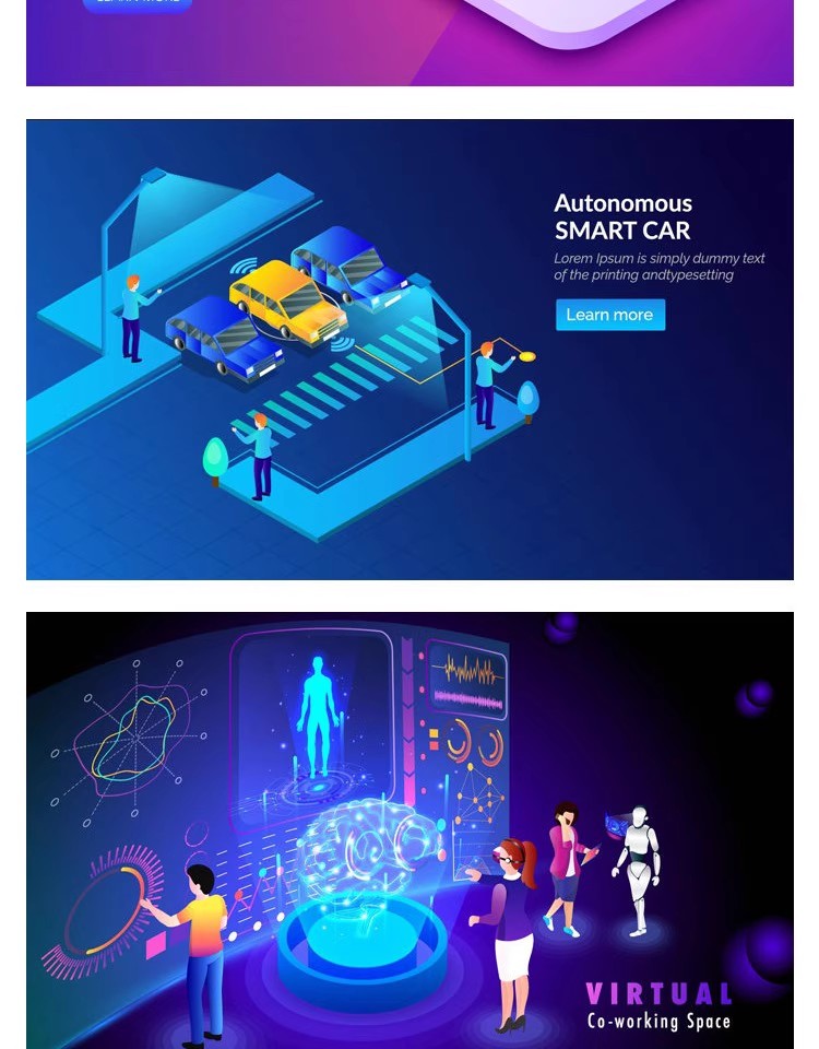 图片[3]-2.5D立体等距UI插画商务金融科技大数据海报AI矢量EPS设计素材-大怪兽分享